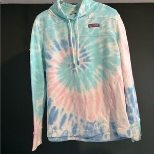 Vineyard Vines Tie-Dye Hoodie - Blue, Pink, White